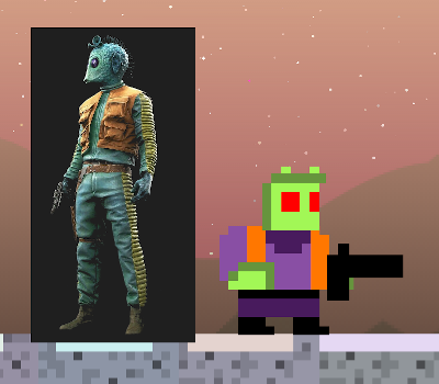 comparison of player with greedo