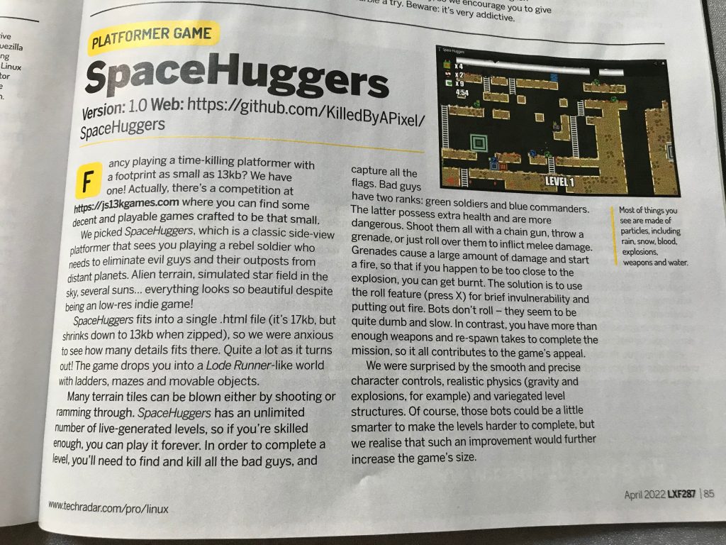 article in linux format magazine