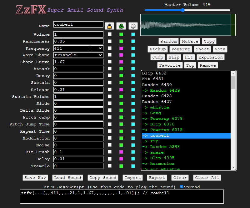 zzfx editor